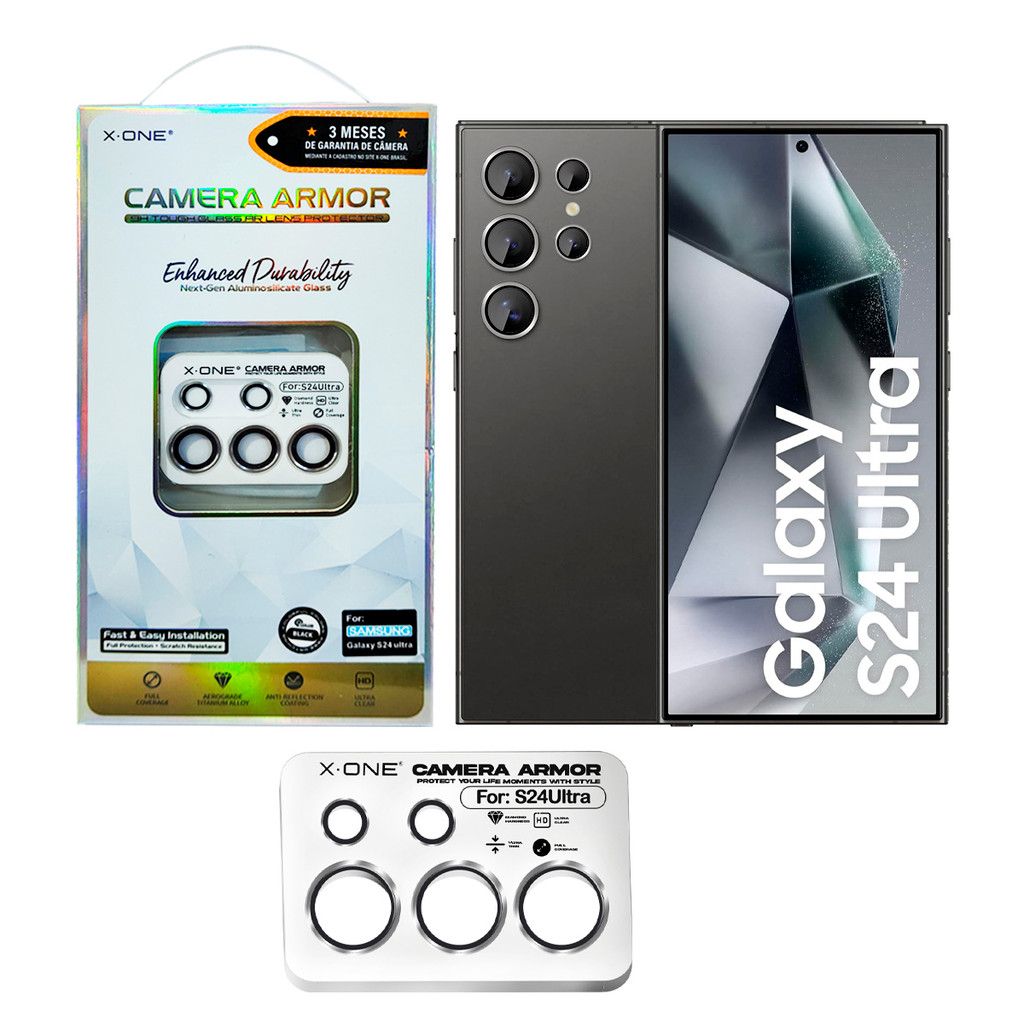 Protetor de Lente X-one Para Galaxy S24 Ultra Camera Armor