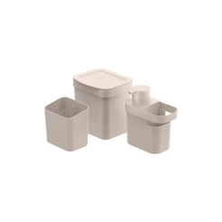Kit sobre a pia Ou 3 peças Linha Trium - Bege