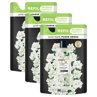 Kit 3 Refil Sabonete Líquido Lux Botanicals Essências do Brasil Buquê de Jasmin 400ml Leve Mais Pague Menos em Oferta na Shopee