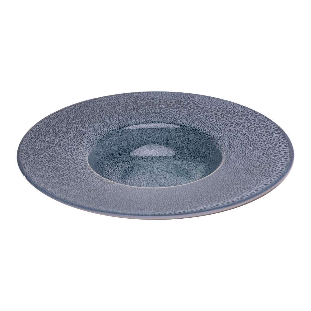 Prato para Risoto Wolff Marine de Cerâmica Azul 28cm - Home & Living
