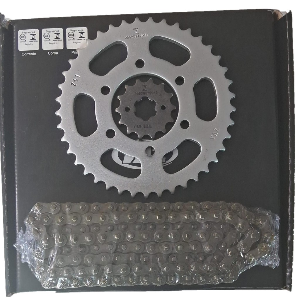 KIT RELAÇÃO YAMAHA XTZ CROSSER 150 VAZ SEM RETENTOR