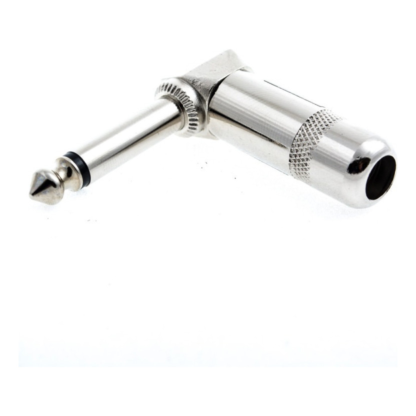 Plug P10 Metal Mono Profissional 90 Graus