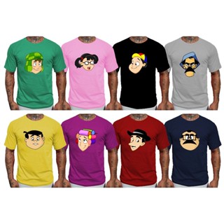 Camiseta Chaves Personagens Vizinhança Kiko Madruga Chiquinha Nhonho Camisa 100% Algodão Lançamento 2024 em Oferta na Shopee