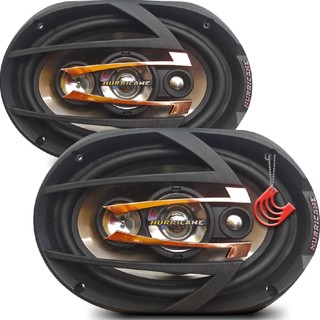 Kit Quadriaxial Bocas Medios Falantes 6x9 polegadas 300w Hurricane Platino QR69 Tampão Porta Malas em Oferta na Shopee