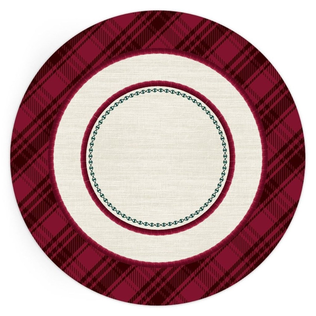 Capa de Sousplat Natalina Petalas De Natal 534049 2Und 35cm Belchior