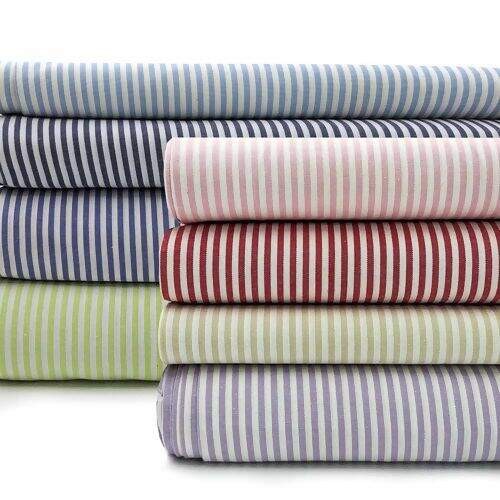 Tecido Tricoline Fio Tinto Listrado 1,50m de Largura 100% Algodão