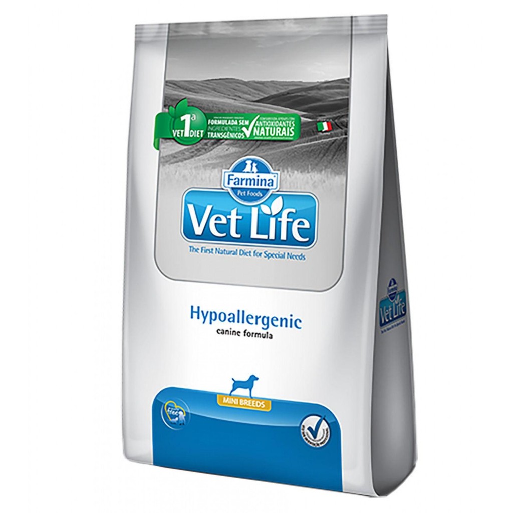 Ração Farmina Vet Life Hipoalergênica Mini Cães pp 10,1kg