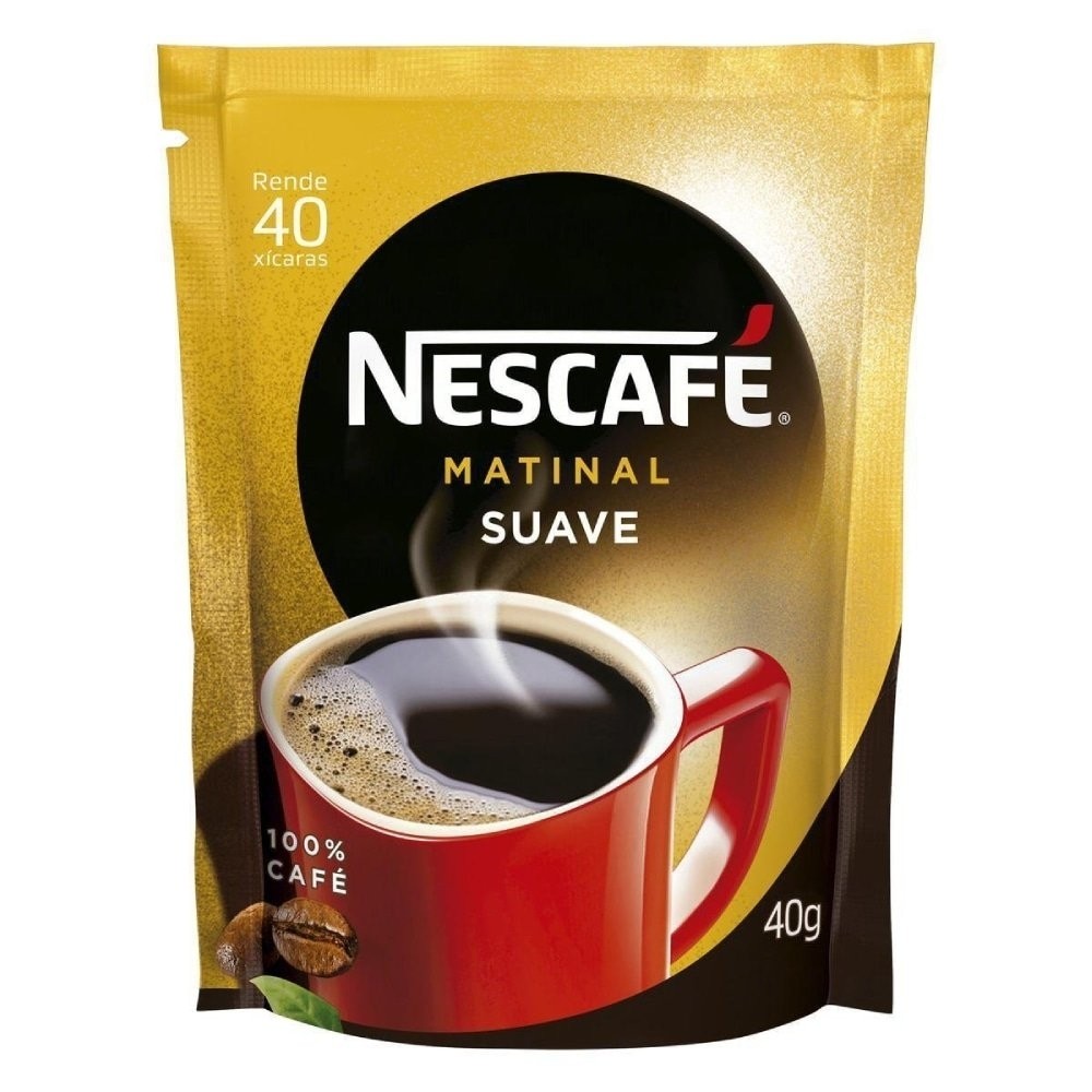 Café Solúvel Nescafé Matinal Suave Sachê 40g - Embalagem com 24 Unidades - Food & Beverages