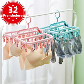 Varal Calcinha Meia Cueca Peça Intima com 32 Prendedores Reforçado Envio Imediato em Oferta na Shopee