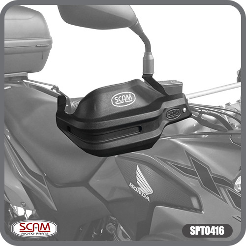 PROTETOR DE MÃO HONDA XRE300+ 2016 PRETO SCAM SPTO416