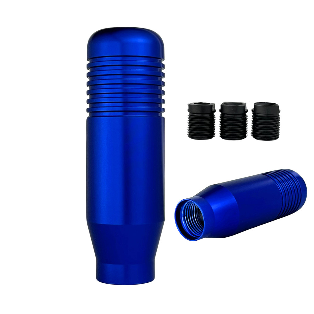 Manopla de Câmbio Esportiva Metal Azul Universal Regulável