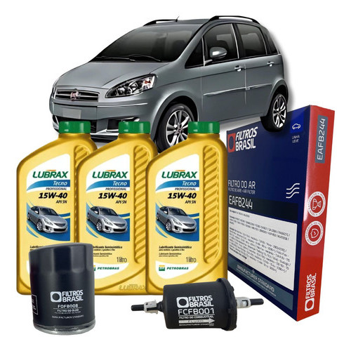 Revisao Óleo Idea Fire 1.4 Lubrax 15w40 em Oferta na Shopee