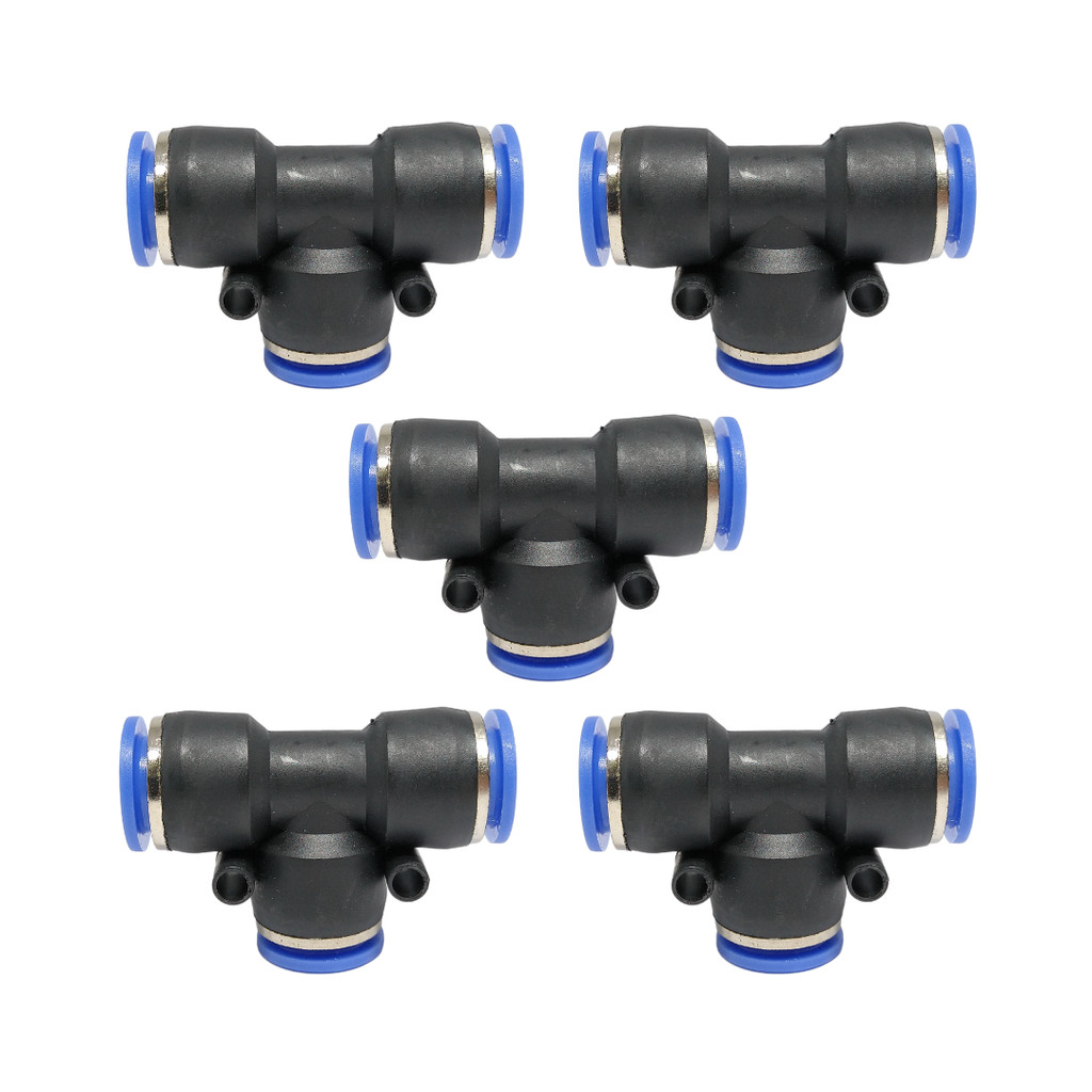 Conexão Engate Rápido Tee União Instantânea 12mm (Kit 5)