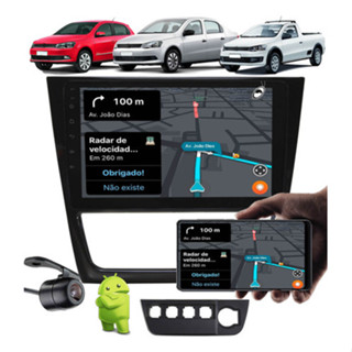 Multimídia 9pol Android Gol Saveiro Voyage G6 Moldura Câmera Cor Preto em Oferta na Shopee