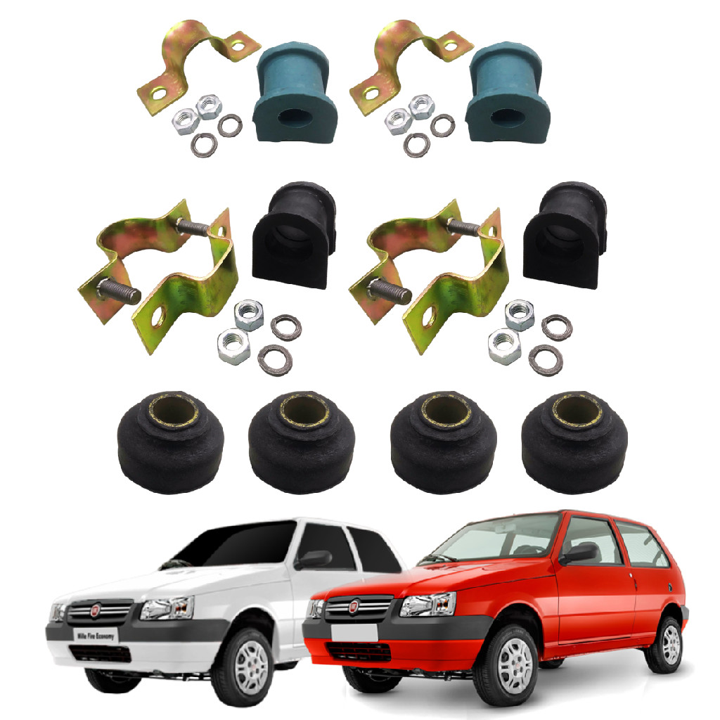 Kit Bucha Tensor Pneu E Estabilizador Uno Mille 1991 A 2013 em Oferta na Shopee