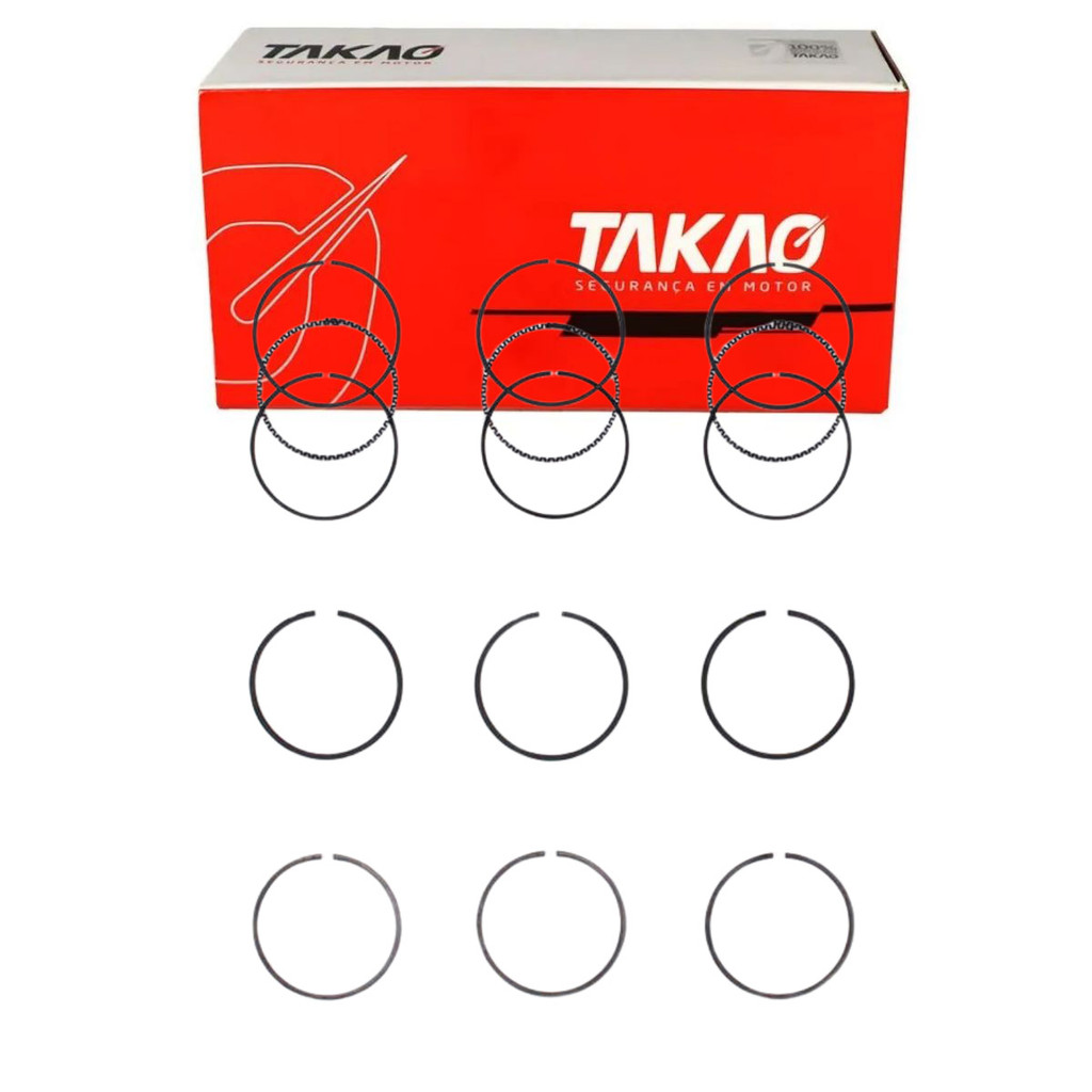 Anel Para Pistão Para Pistão Para Pistão(Jg) Cuore 0.8 6V 1995 A 1998 - Takao Asda08Std