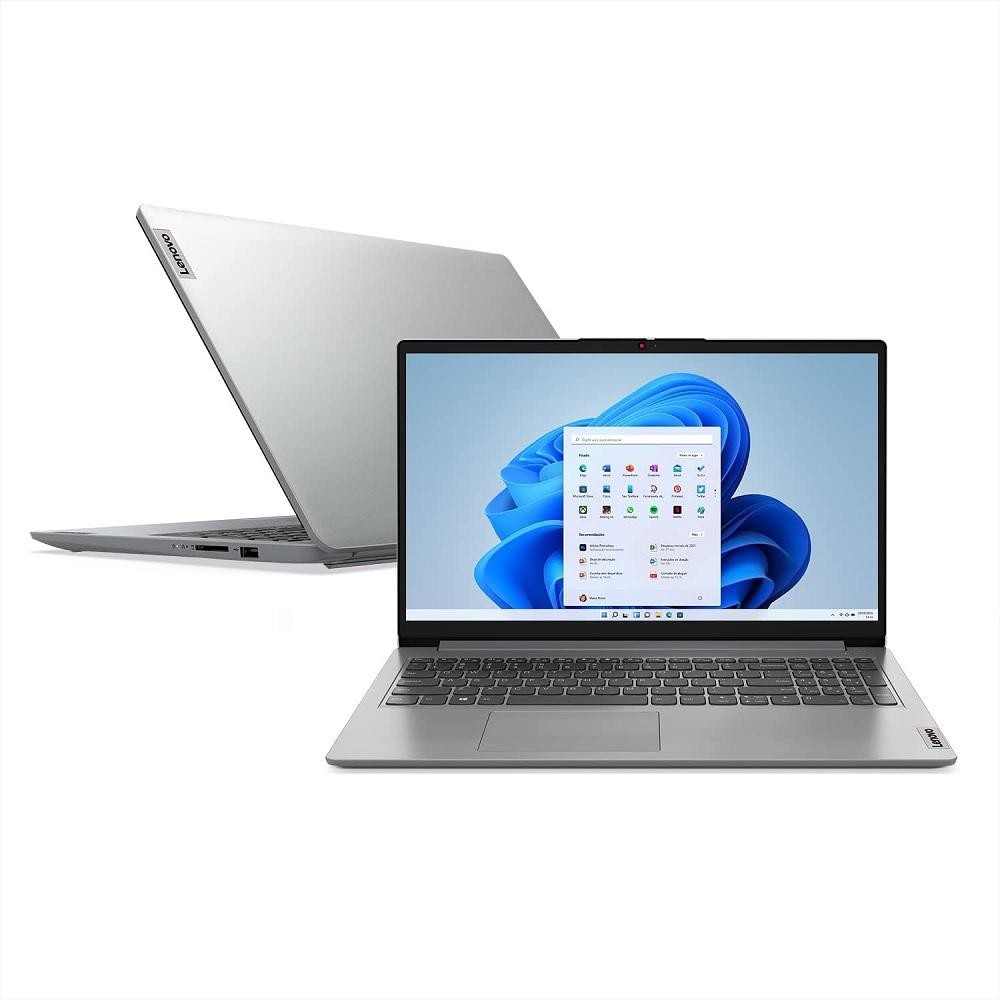 Notebook 15.6" IdeaPad 1i Celeron Intel N4500 Microsoft 365 Personal, 4gb, Ssd128gb, W11, 82qh0007br