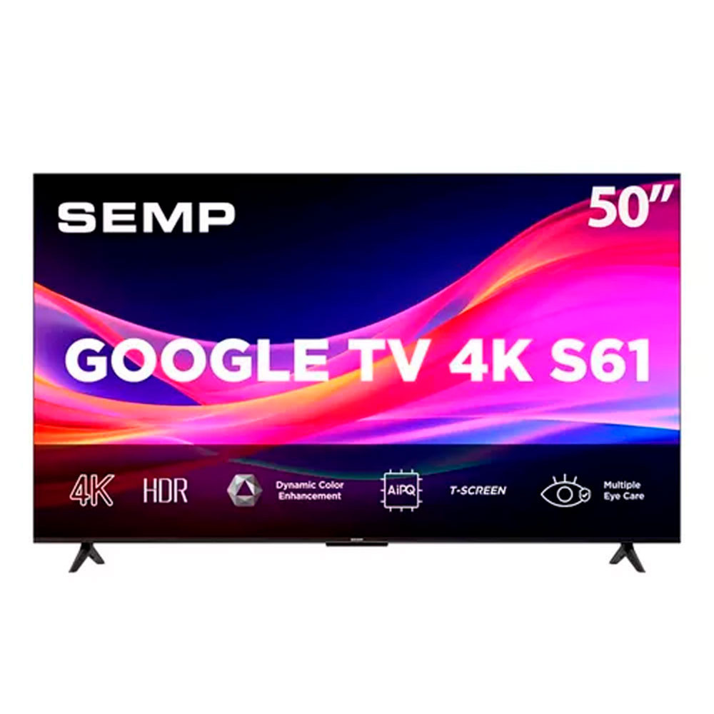 Tv Semp 50 50s61 Led Smart/Uhd/4k Googletv/Wifi Dual/Usb/Hdmi - Home Appliances