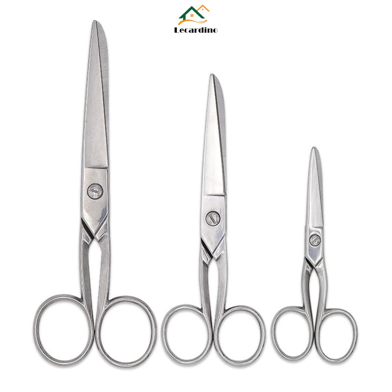Conjunto de 3 peças de tesoura de cabeça redonda multiúso de costura de 4/6/8 polegadas