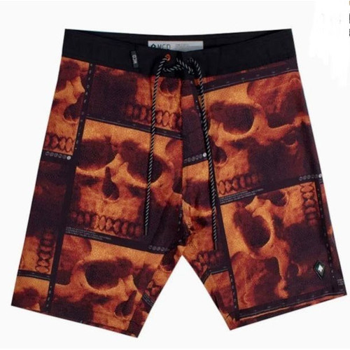Bermuda Água Mcd Digital Skull Preta Preto