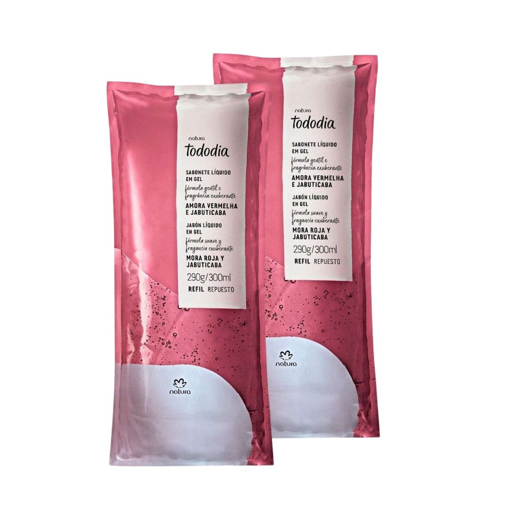 Kit 2x Refil Sabonete Líquido Natura Tododia Tâmara e Canela – Fragrância Marcante e Hidratação Prolongada
