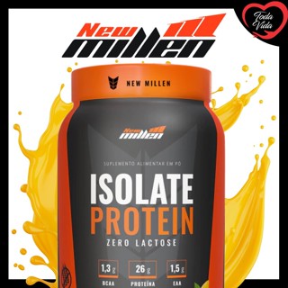 ISOLATE PROTEIN NEW MILLEN 900G - SABOR PESSEGO E MANGA em Oferta na Shopee