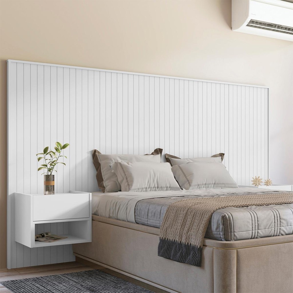 Cabeceira Florença Casal e Queen com 2 Mesas de Cabeceira em Oferta na Shopee