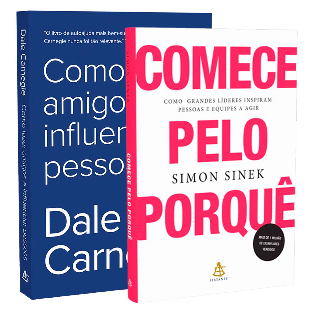 Kit Como Fazer Amigos e Influenciar Pessoas + Comece Pelo Porquê - Kit Relacionamentos e Propósito em Oferta na Shopee