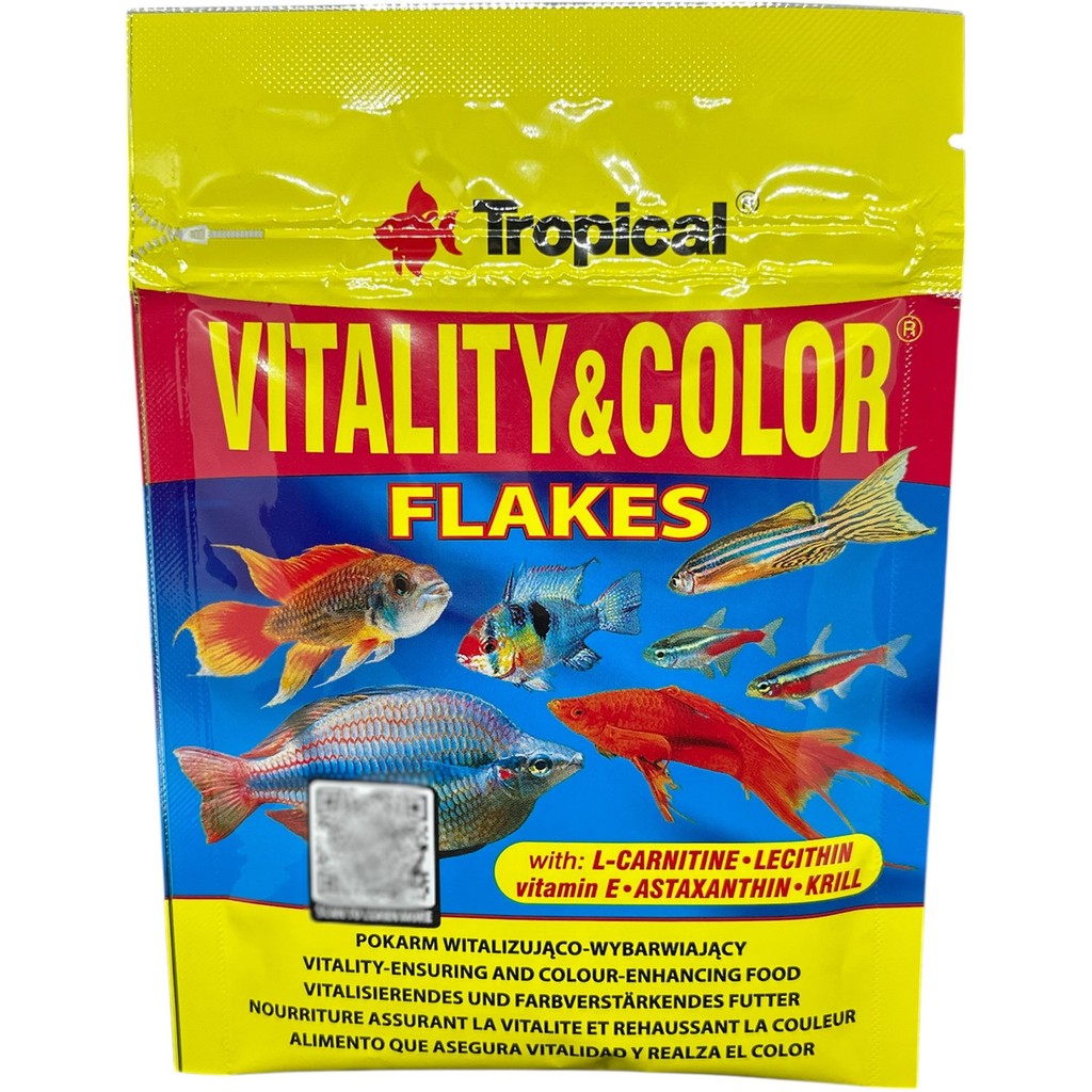 Ração Vitality & Color Flakes Sachet 12g - Tropical