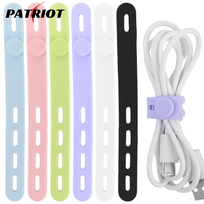 Abraçadeiras De Silicone Reutilizáveis Com Design De Bloqueio , Organizador De Fio Ajustável Para Casa/Escritório/Carro em Oferta na Shopee