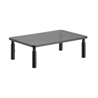 Suporte Organizador de Mesa p/Monitor até 32" Ajustável 3 Alturas Ventilado Até 20kg Preto DSK01 ELG em Oferta na Shopee