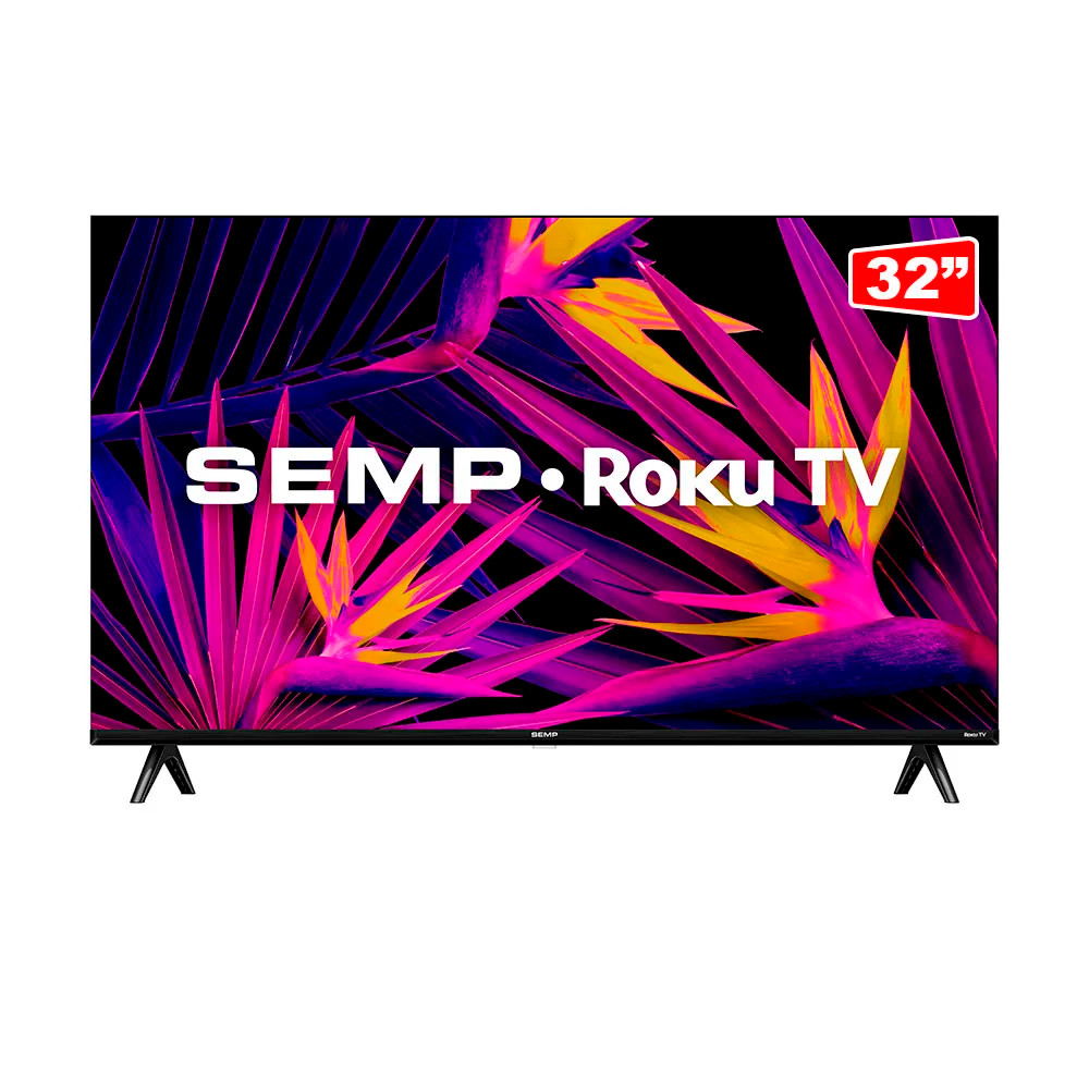 Smart TV 32" Roku R6610 Hd Wi-fi Dual Band Semp - bivolt