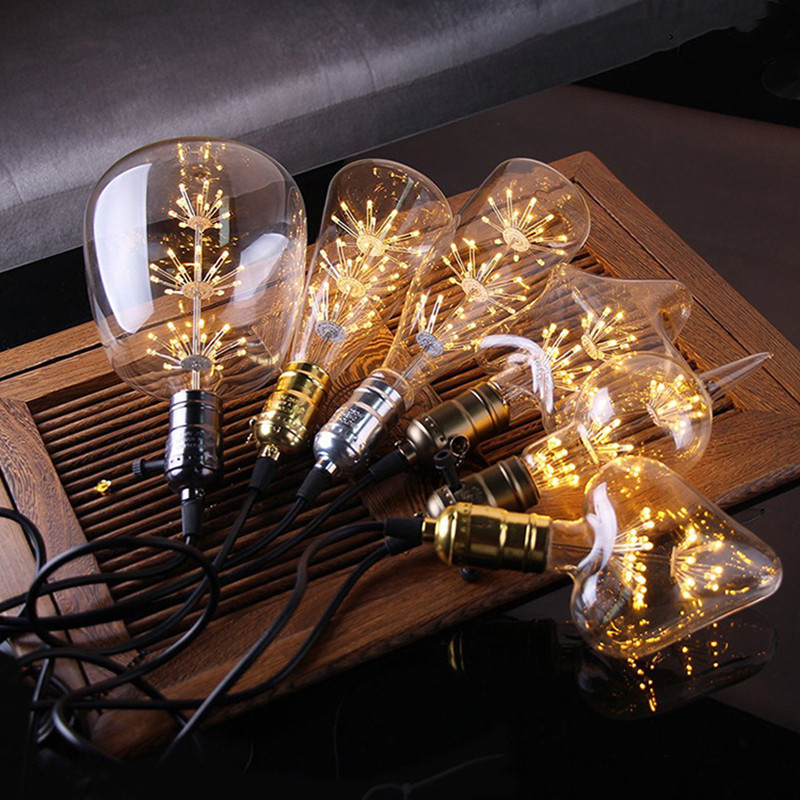 Lâmpada LED Decorativa Filamento Vintage Âmbar E27 Bivolt  Natal Festas e Ambientes Aconch...