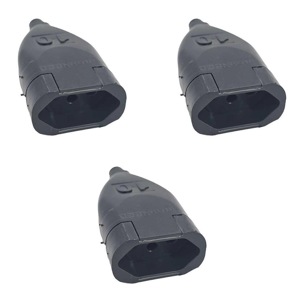 Kit 3x Plug Chato Fêmea TITA PRE 2P+T 10A 062530 InterNEED