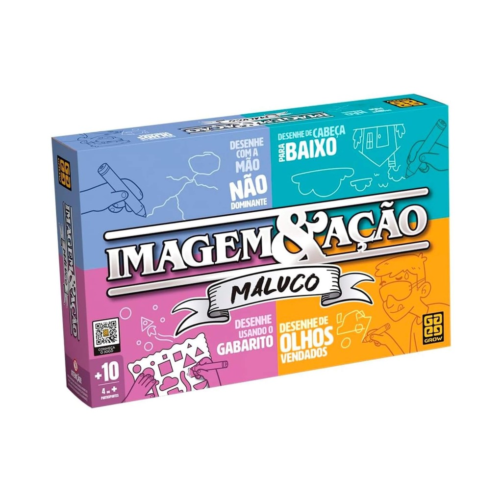 Jogo de Tabuleiro Imagem & Ação Maluco Grow - 04694 em Oferta na Shopee