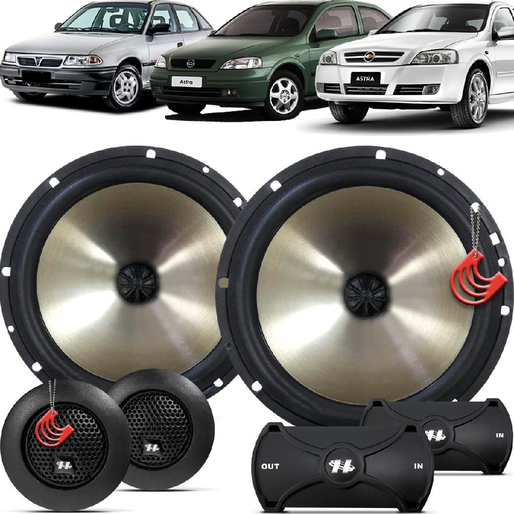 Kit Alto Falantes Dianteiros Chevrolet Astra Sedan 1995 a 2012 - Hurricane Platino Duas Vias 320w em Oferta na Shopee