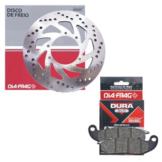 Disco de Freio Dianteiro Crosser 150 Abs 2019-2026 / Lander 250 2016-2026 + Pastilhas Diafrag em Oferta na Shopee