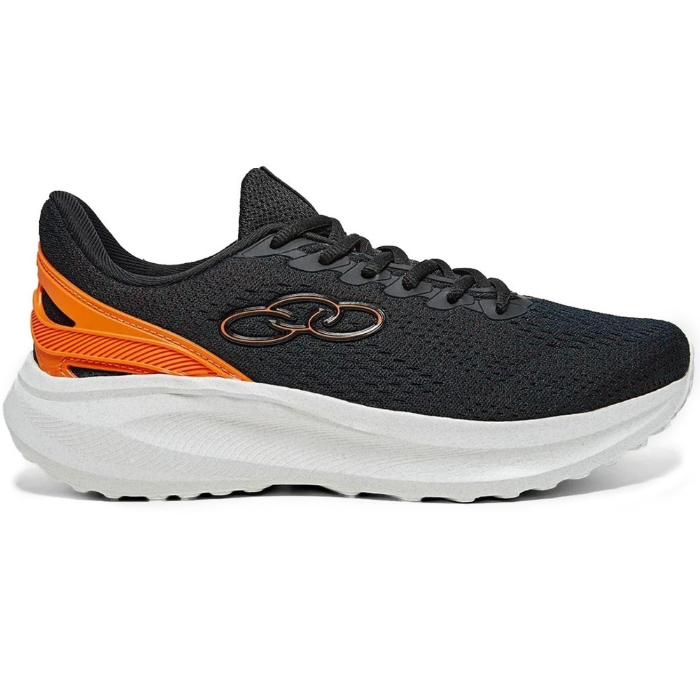 Tênis Olympikus Triunfo 3 Masculino - Preto e Laranja - Men Shoes