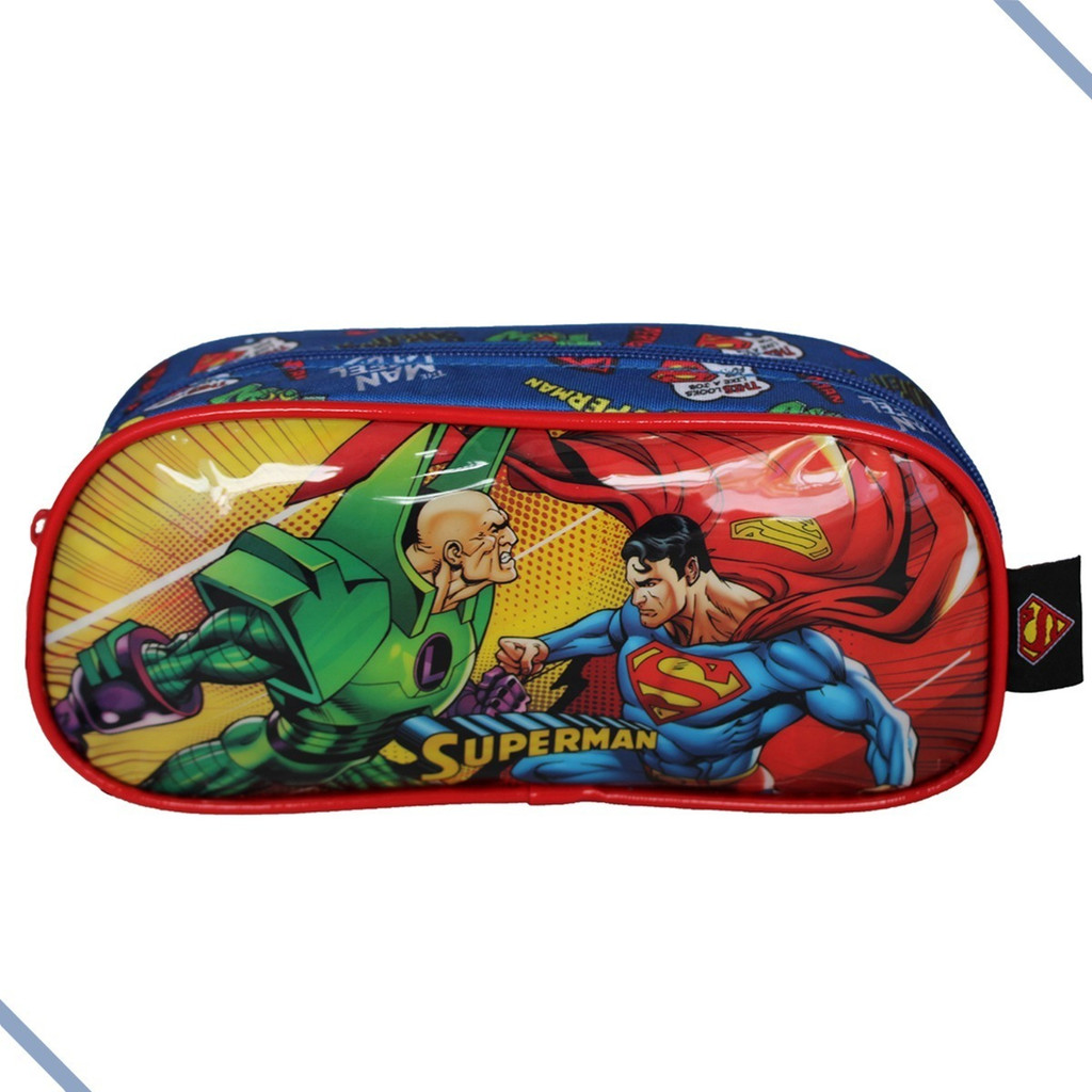 Estojo Escolar Infantil Juvenil Super Man Lex Luthor Dc