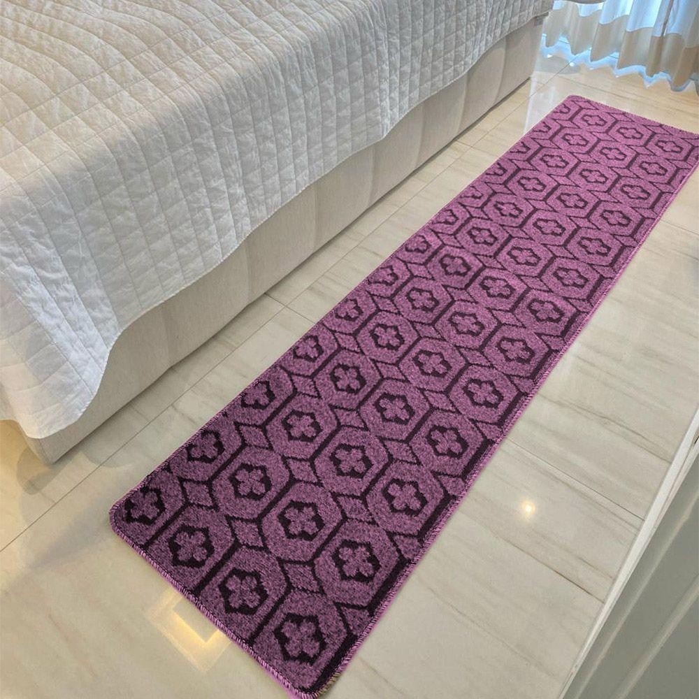 Passadeira Carpete Sala Quarto Geométrico 0,50 X 2,00 Titulo Cor Rosa em Oferta na Shopee