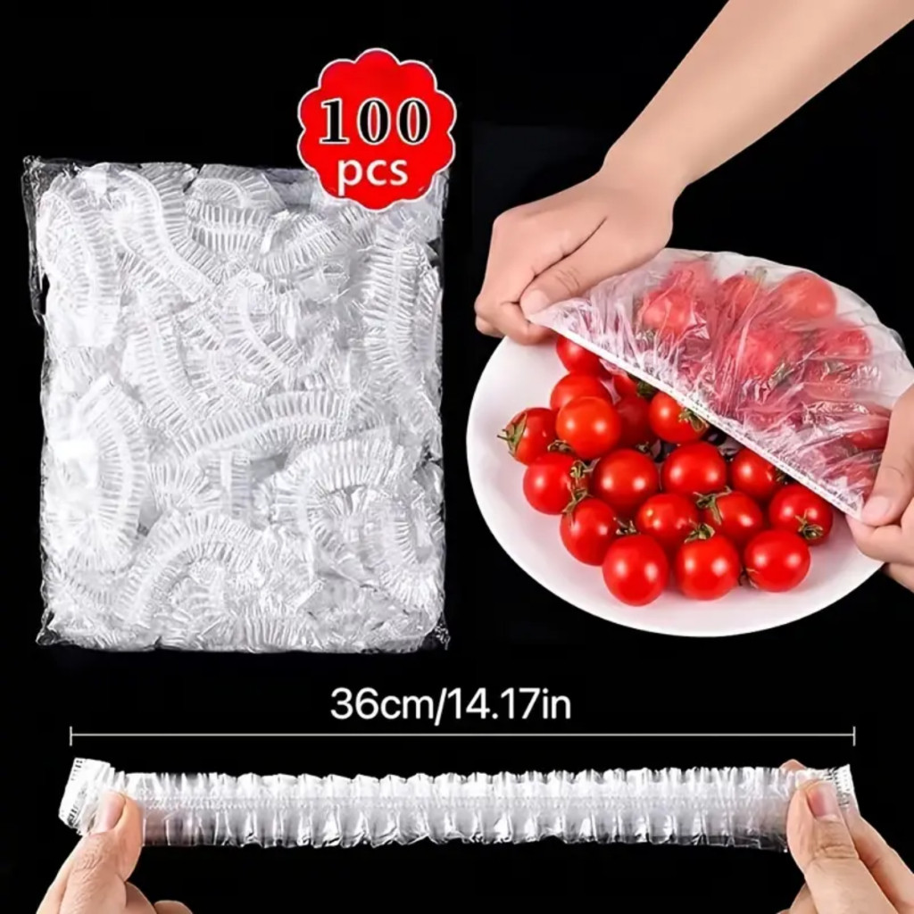 Kit 100/200/300/400 Tampas Elásticas Descartáveis Para Alimentos Potes Pratos Geladeira