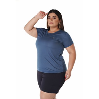 Camiseta Plus Size Dry Fit Feminina Fitness Academia em Oferta na Shopee