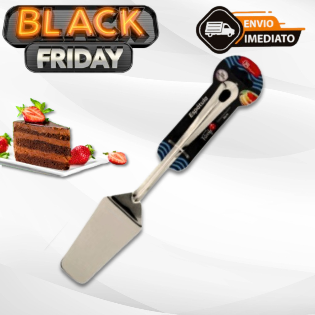 Espátula Para Cortar Bolo e Torata de Aço Inox Envio Imediato