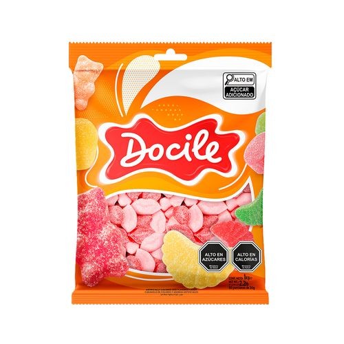 Bala de Goma Beijo 1kg - Docile em Oferta na Shopee