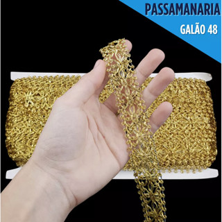 Fita Galão Passamanaria - 25mm - Ref:Galao-48 - Rolo C/20 Mts em Oferta na Shopee