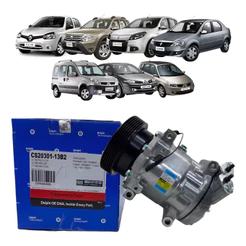 Compressor Ar Clio 1.6 01 A 2009 6pk 125mm Delphi