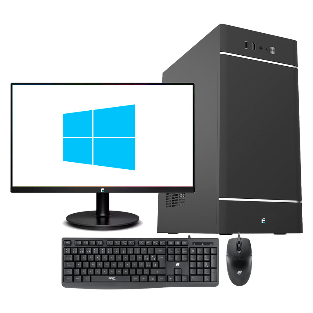Computador Completo Core i5, 8GB, Windows, Monitor 20" SSD 128GB