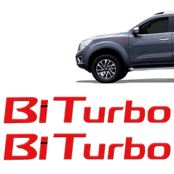 Adesivo Compativel Frontier Bi Turbo Vermelho Resinado 2020/