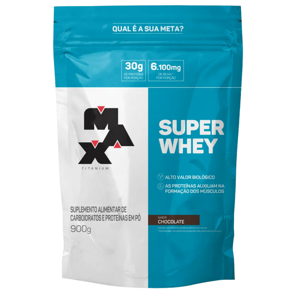 Super Whey Refil 900g Max Titanium em Oferta na Shopee