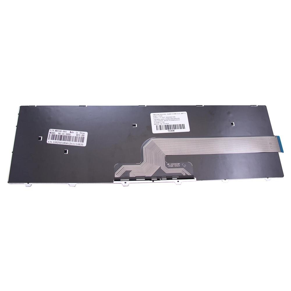 Teclado para Notebook Dell Inspiron I15-5566-A40P | Preto ABNT2 - Computers & Accessories